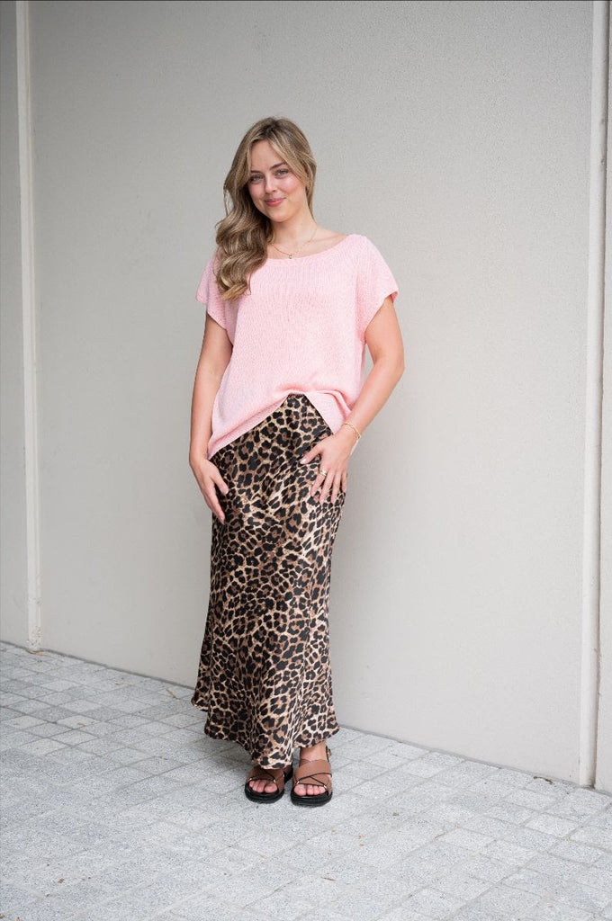Leopard Midi Skirt
