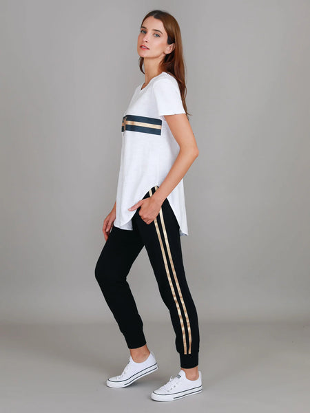 Gold Star Stripe Tee