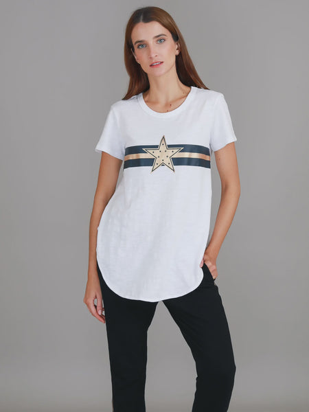 Gold Star Stripe Tee