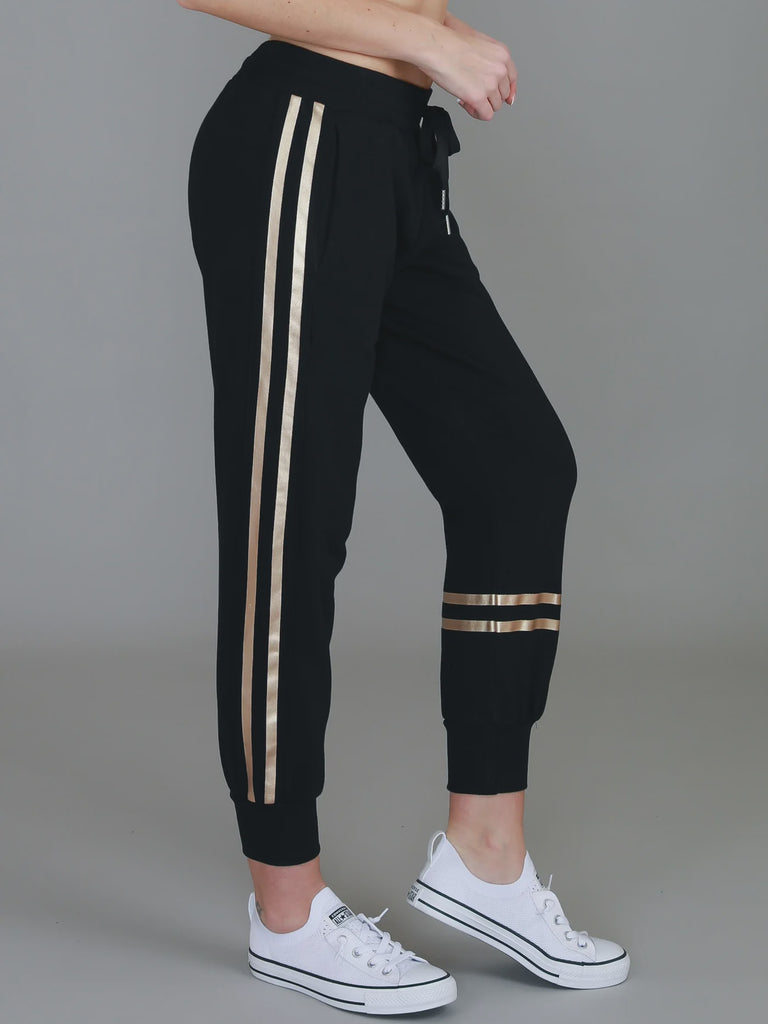 Charlise Gold Stripe Jogger