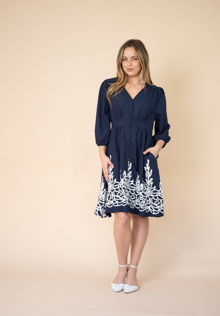 Isla Border Dress