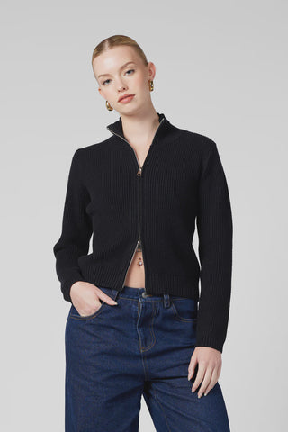 Two Way Zip Knit