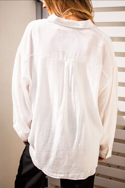 Plisse Rayon Shirt