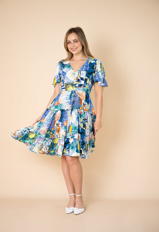 Mosaic Short Dress