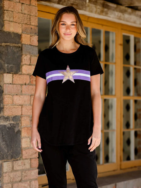 Gold Star With Stripes Tee