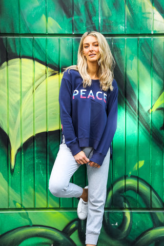 Peace Stripe Sweater