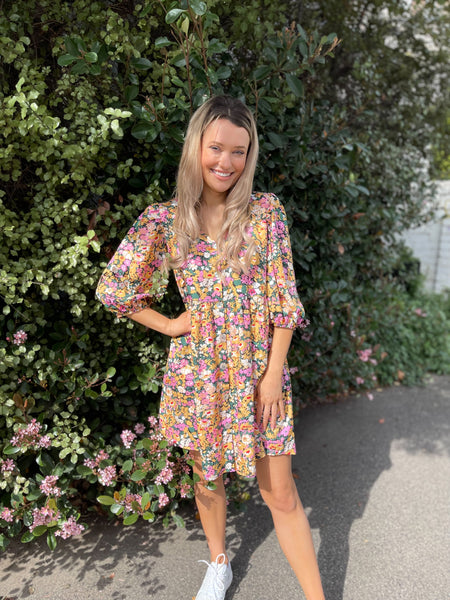 Floral Box Dress